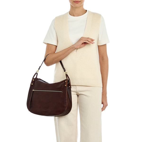 Essenza | Women's shoulder bag in vintage leather
