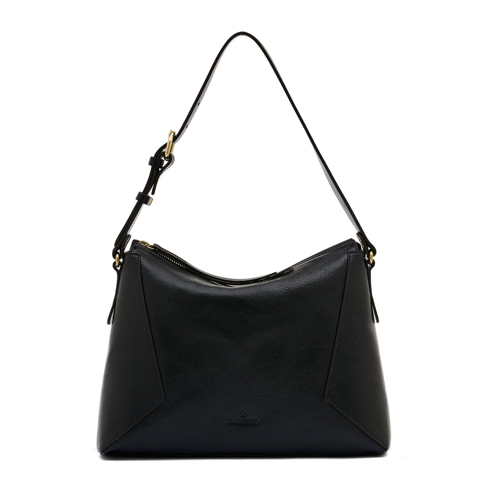 Storia | Borsa a spalla da donna in pelle colore nero — 
front view
 — 1 of 6