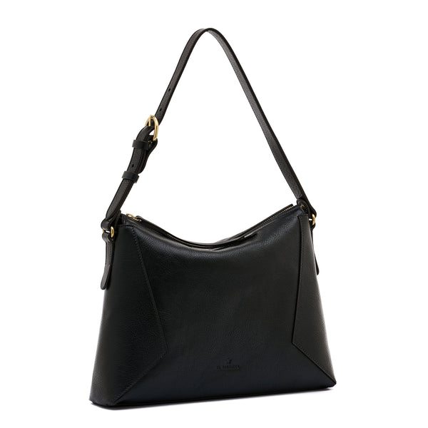 Storia | Sac epaule pour femme en cuir couleur noir