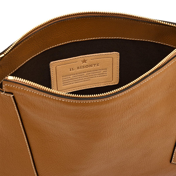 Storia | Sac epaule pour femme en cuir couleur gianduia