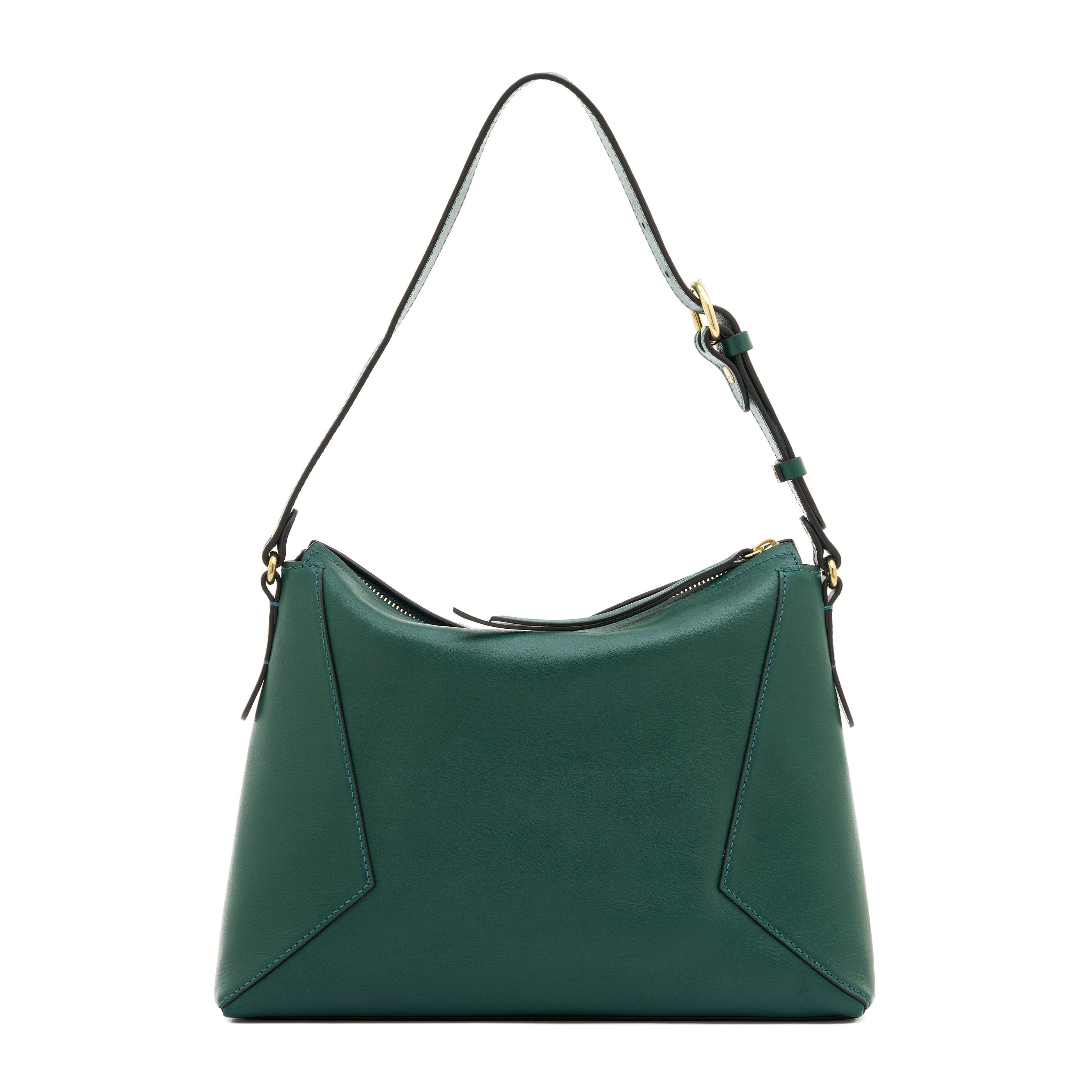 Storia | Sac epaule pour femme en cuir couleur vert oleandro — 
back or detail view
 — 4 of 7