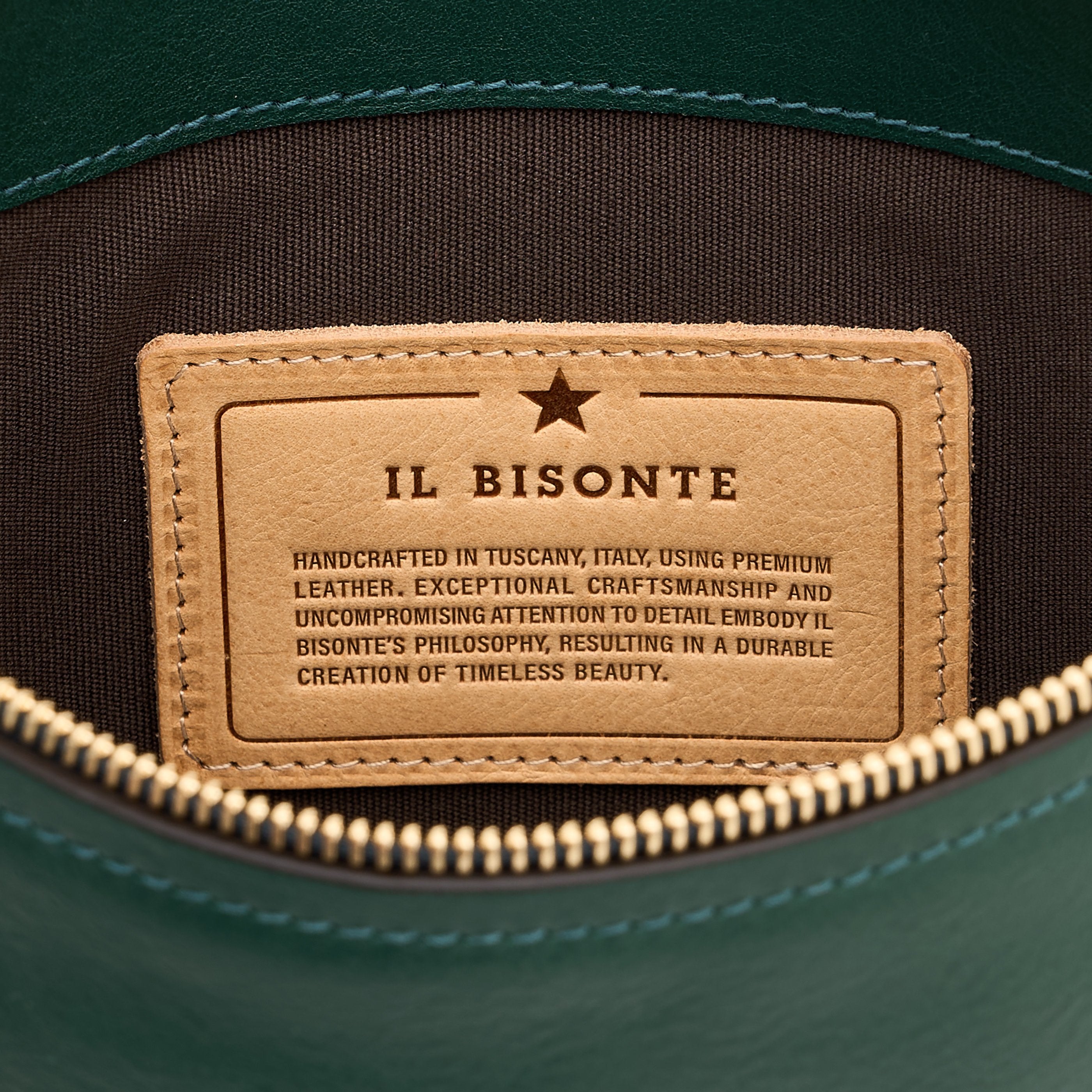 Storia | Sac epaule pour femme en cuir couleur vert oleandro — 
product detail view
 — 7 of 7