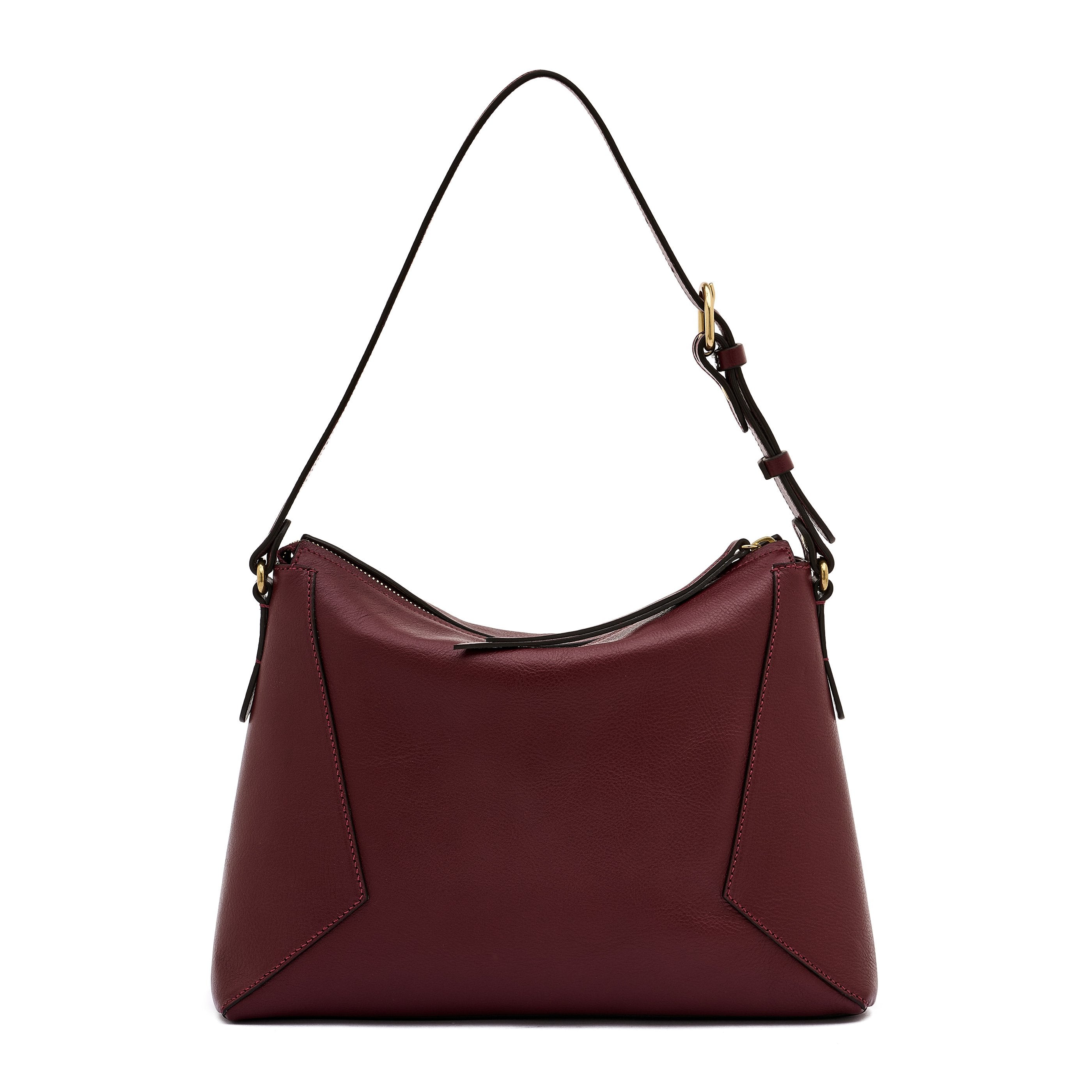 Storia | Borsa a spalla da donna in pelle colore amarena — 
back or detail view
 — 4 of 6