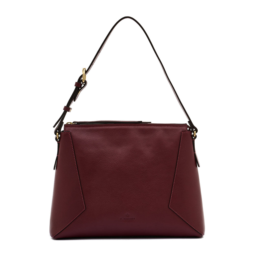 Storia | Borsa a spalla da donna in pelle colore amarena — 
product detail view
 — 6 of 6