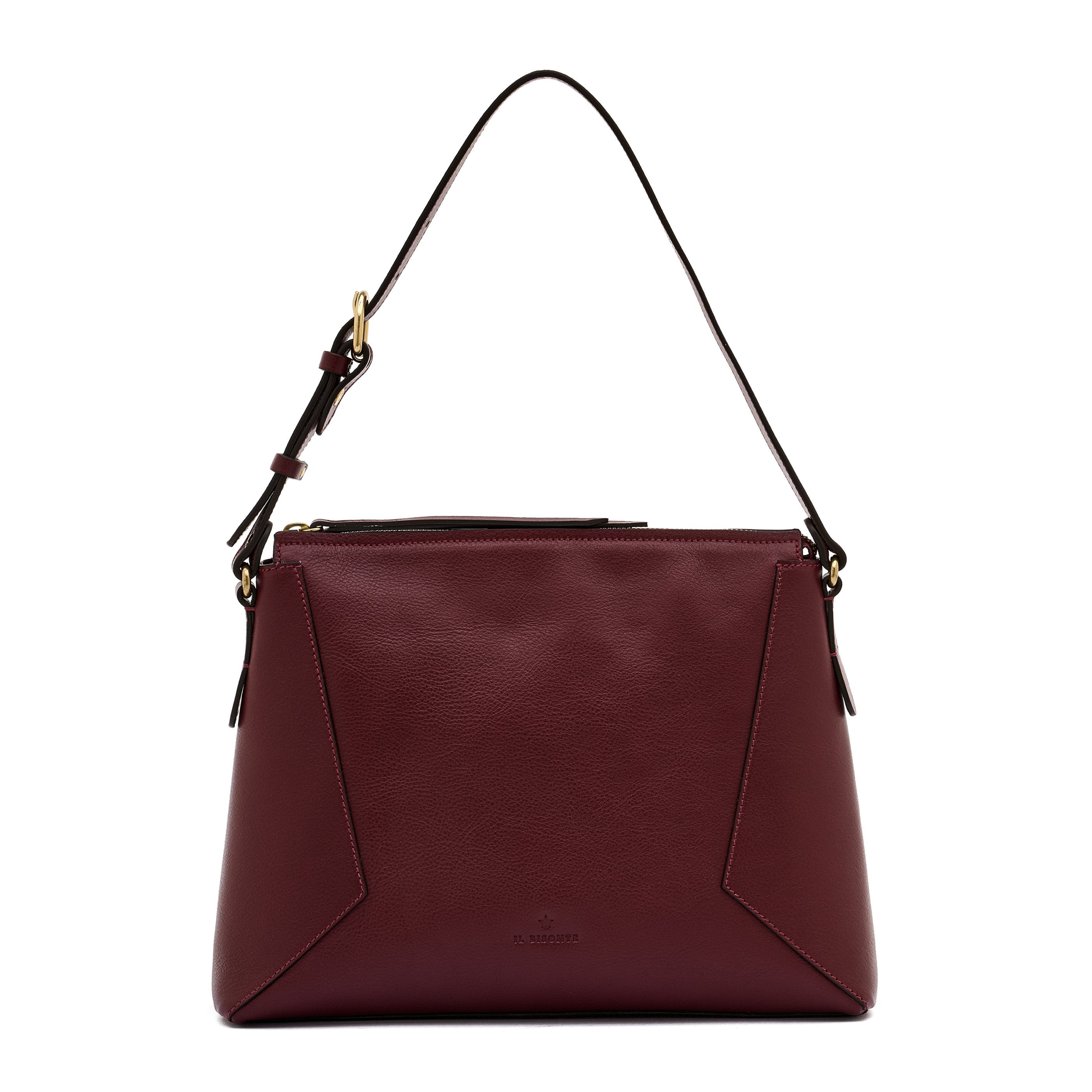Storia | Borsa a spalla da donna in pelle colore amarena — 
product detail view
 — 6 of 6