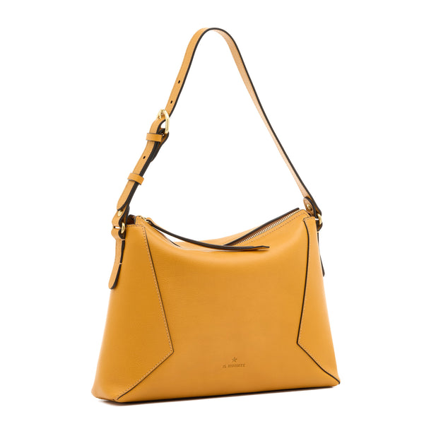 Storia | Women's shoulder bag in leather color yellow narciso