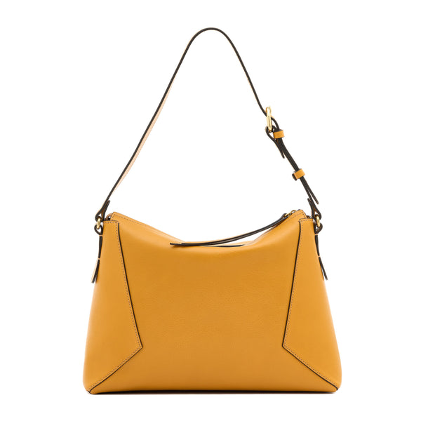 Storia | Women's shoulder bag in leather color yellow narciso