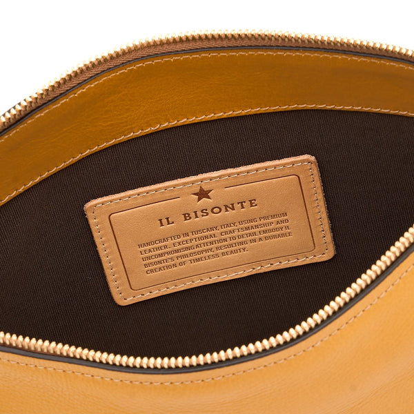 Storia | Women's shoulder bag in leather color yellow narciso