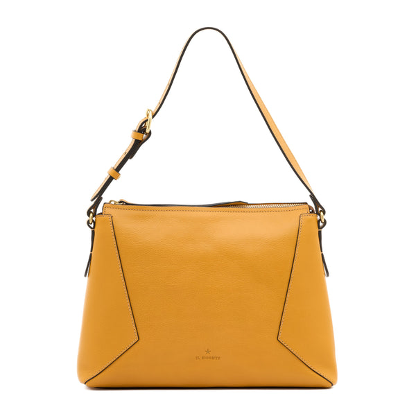Storia | Women's shoulder bag in leather color yellow narciso