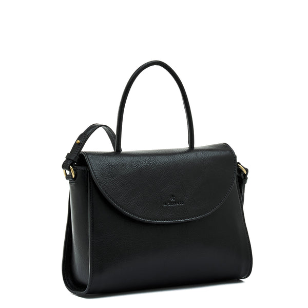 Linea 1978 | Borsa a mano da donna in pelle colore nero