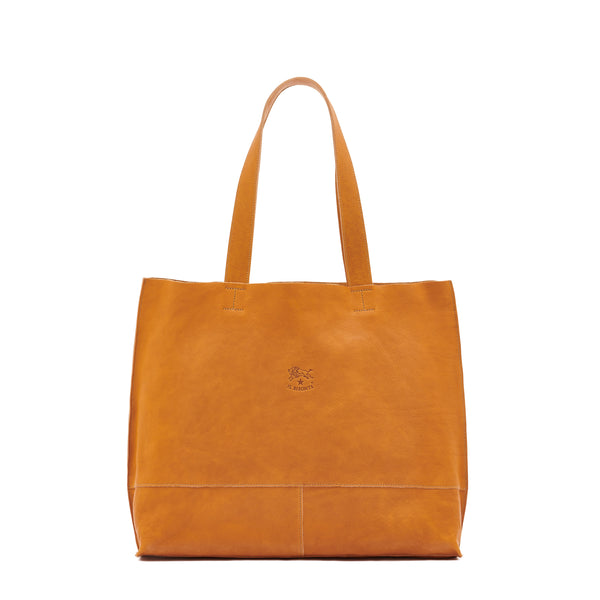 Talamone | Women's tote bag in vintage leather color natural