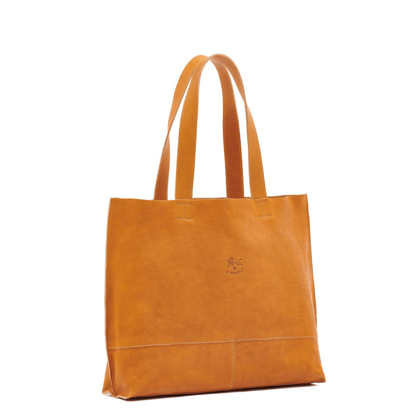 Talamone | Women's tote bag in vintage leather color natural