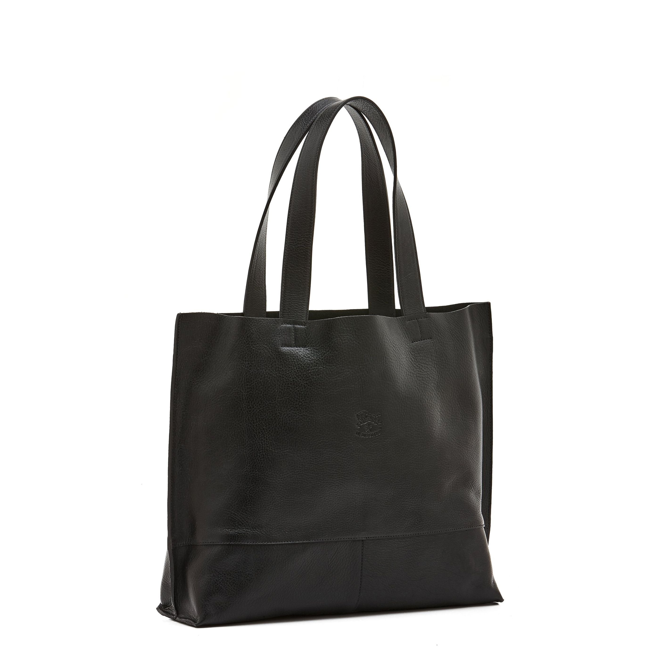 Talamone | Women's tote bag in leather color black