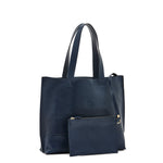 Talamone | Women's tote bag in leather color blue