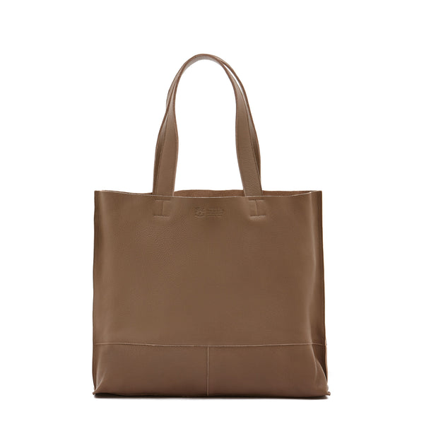 Valentina | Women's Tote Bag in Leather color Light Grey