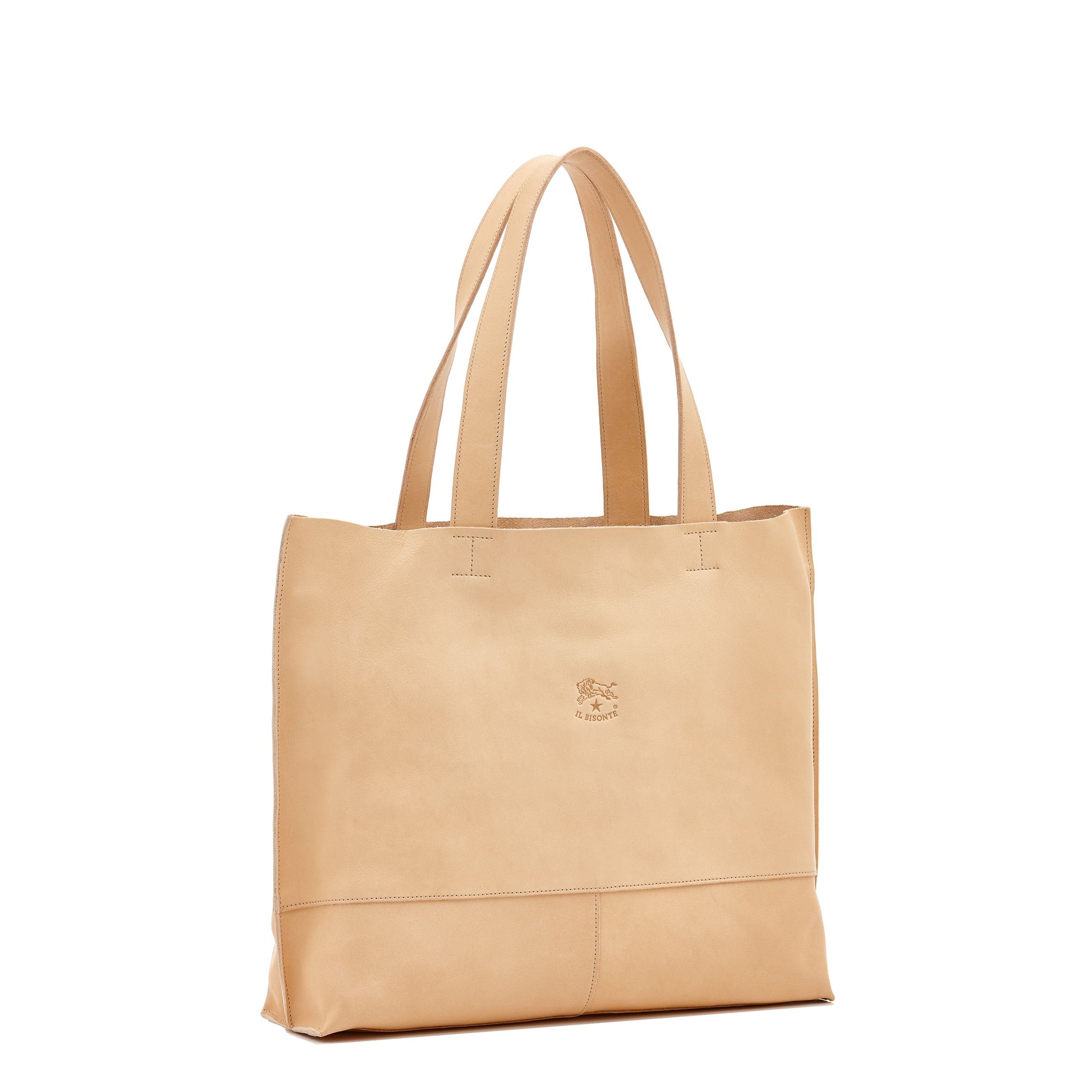 Talamone | Women's tote bag in leather color natural