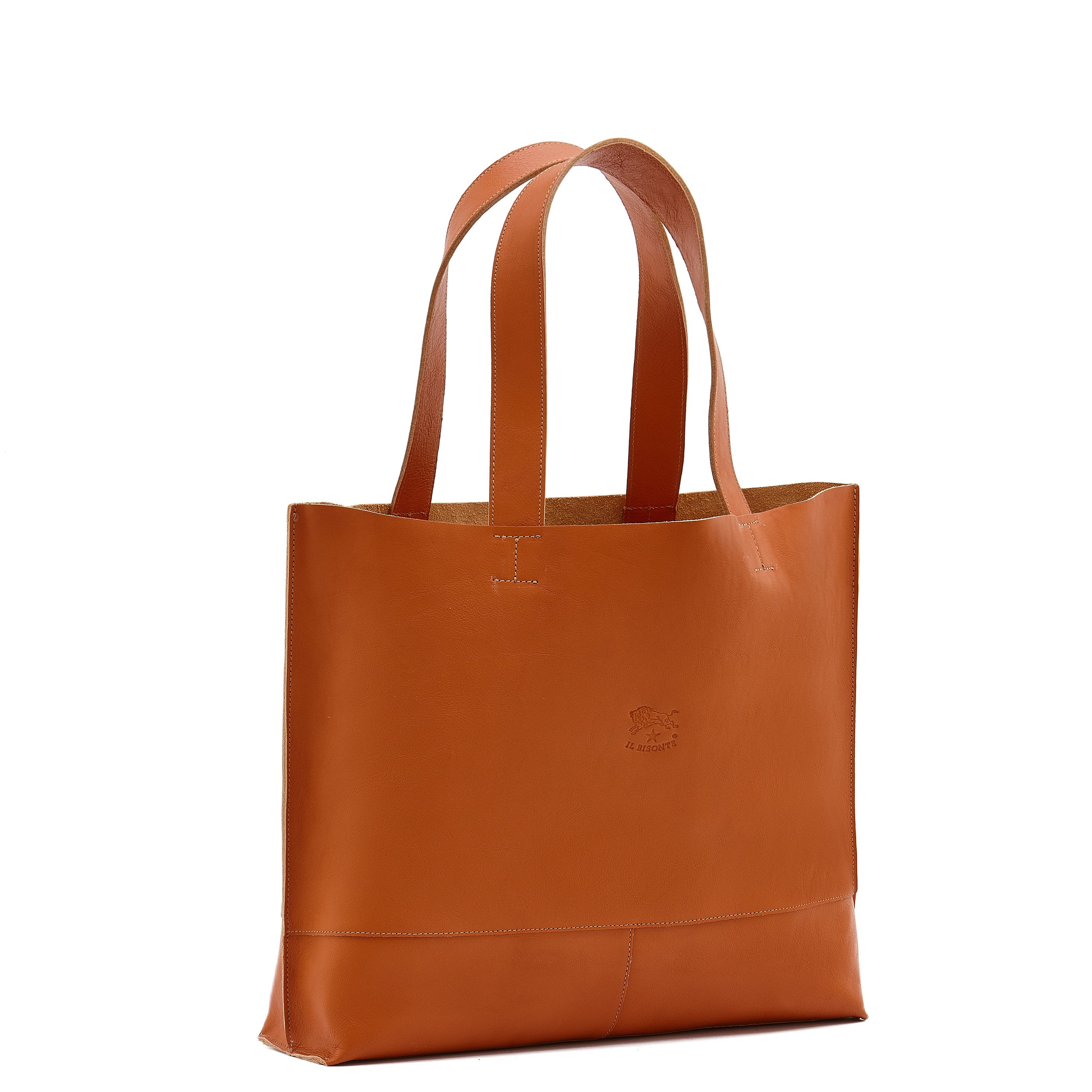 Talamone Women's tote bag in leather color caramel