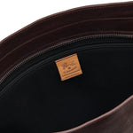 Trebbio | Men's tote bag in vintage leather color coffee