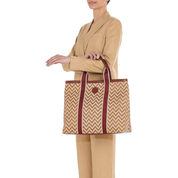 Solaria | Women's Tote Bag in Fabric color Red Ruggine