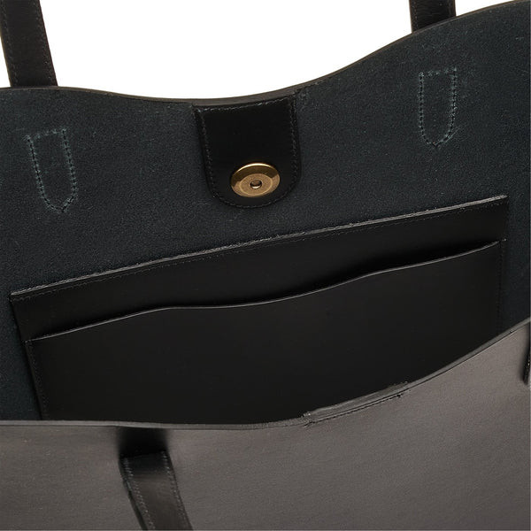 Roseto | Women's Tote Bag in Leather color Black