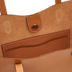 Roseto | Women's tote bag in leather color natural