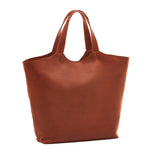 Le Laudi | Women's Tote Bag in Vintage Leather color Dark Brown Seppia