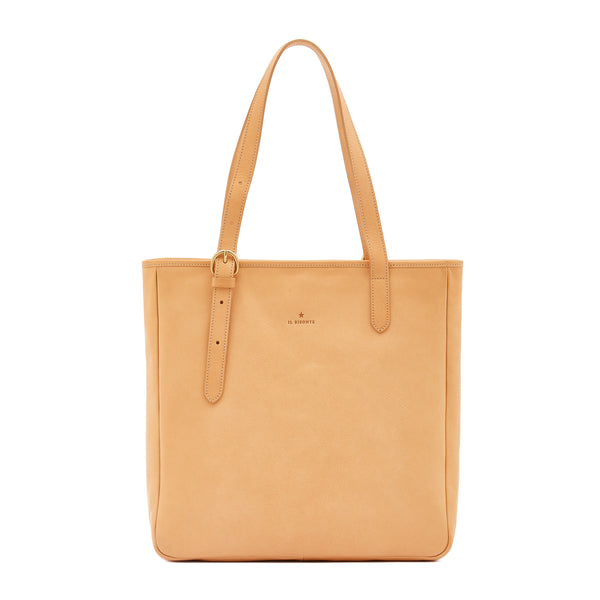 Novecento | Women's tote bag in leather color natural