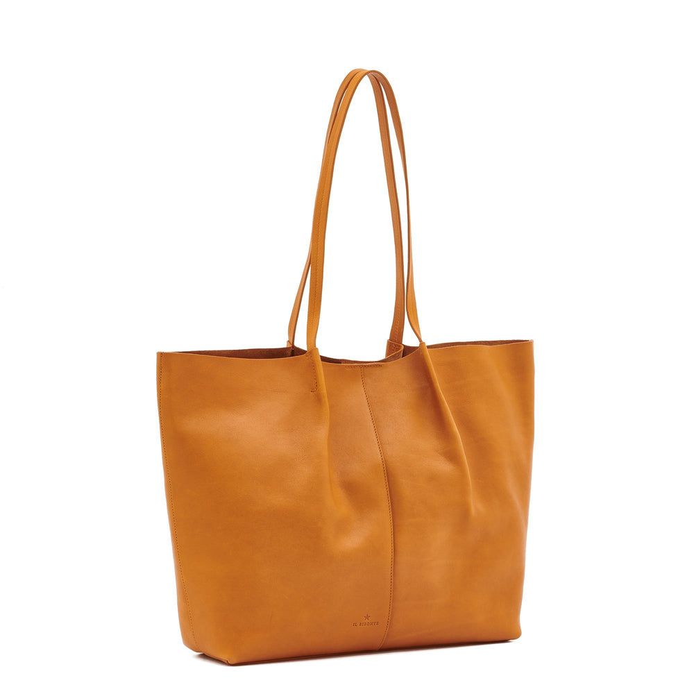 Nina | Women's tote bag in vintage leather color natural