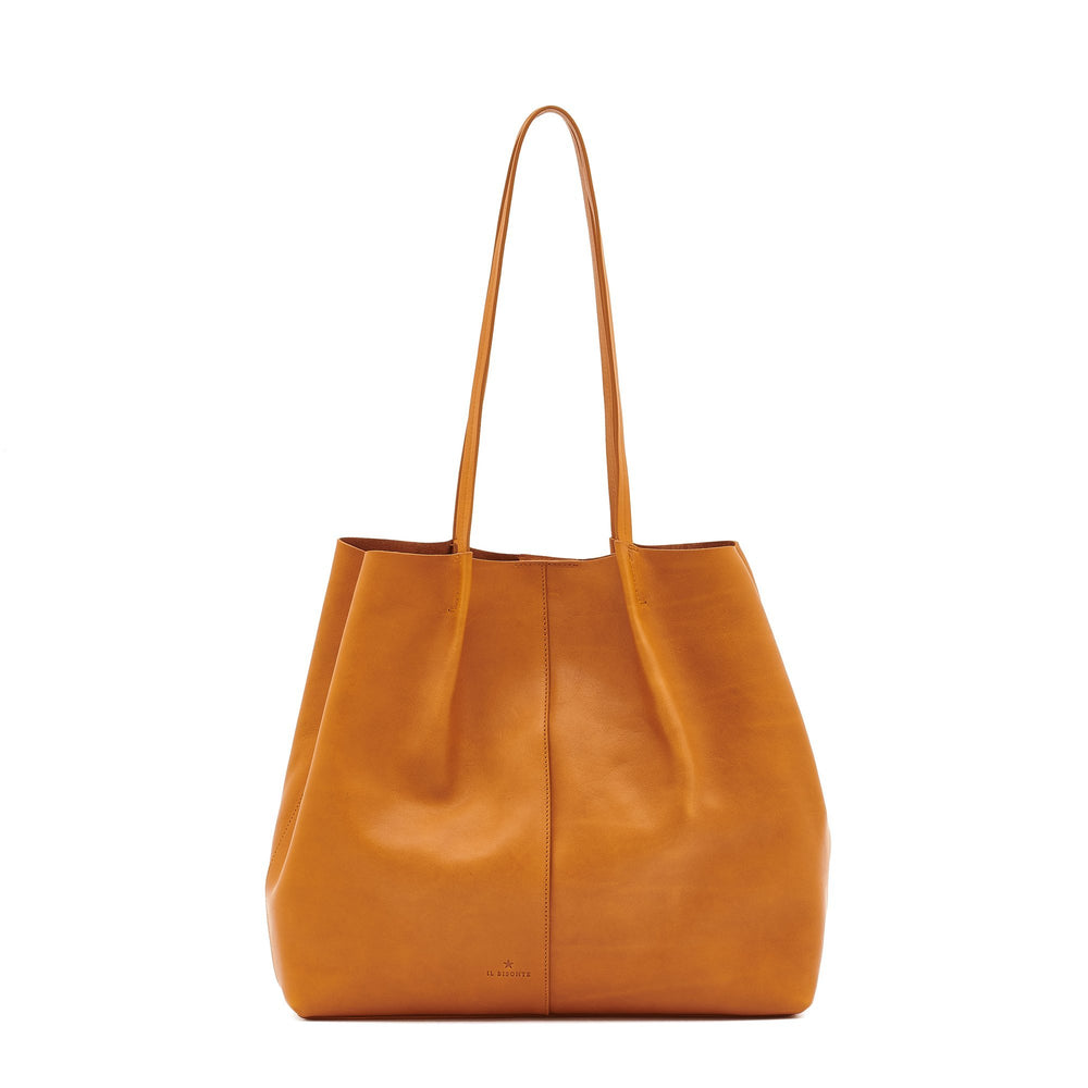 Nina | Women's tote bag in vintage leather color natural