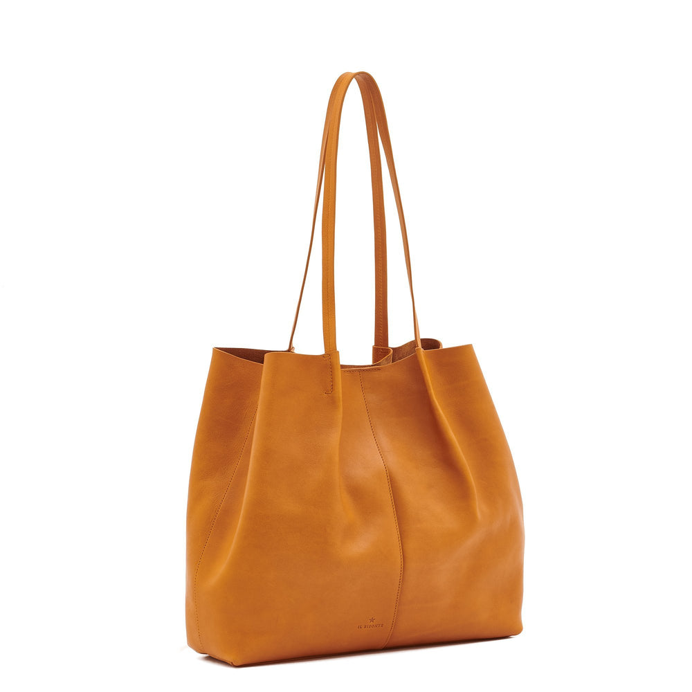 Nina | Women's tote bag in vintage leather color natural