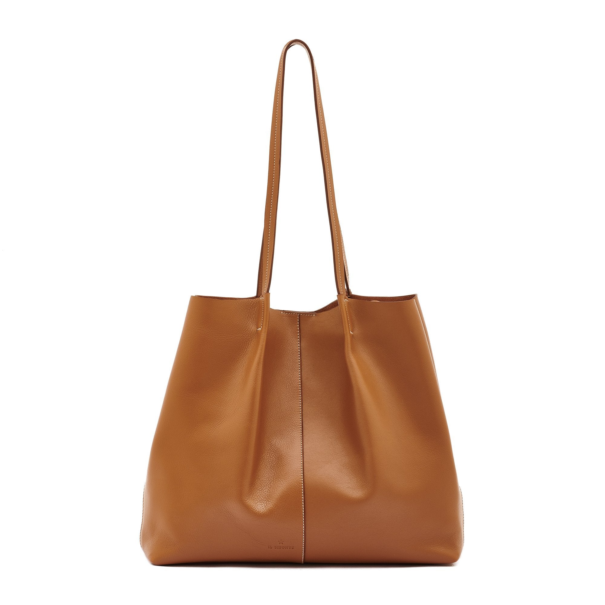 Nina | Sac fourre-tout pour femme en cuir couleur gianduia — 
back or detail view
 — 4 of 8