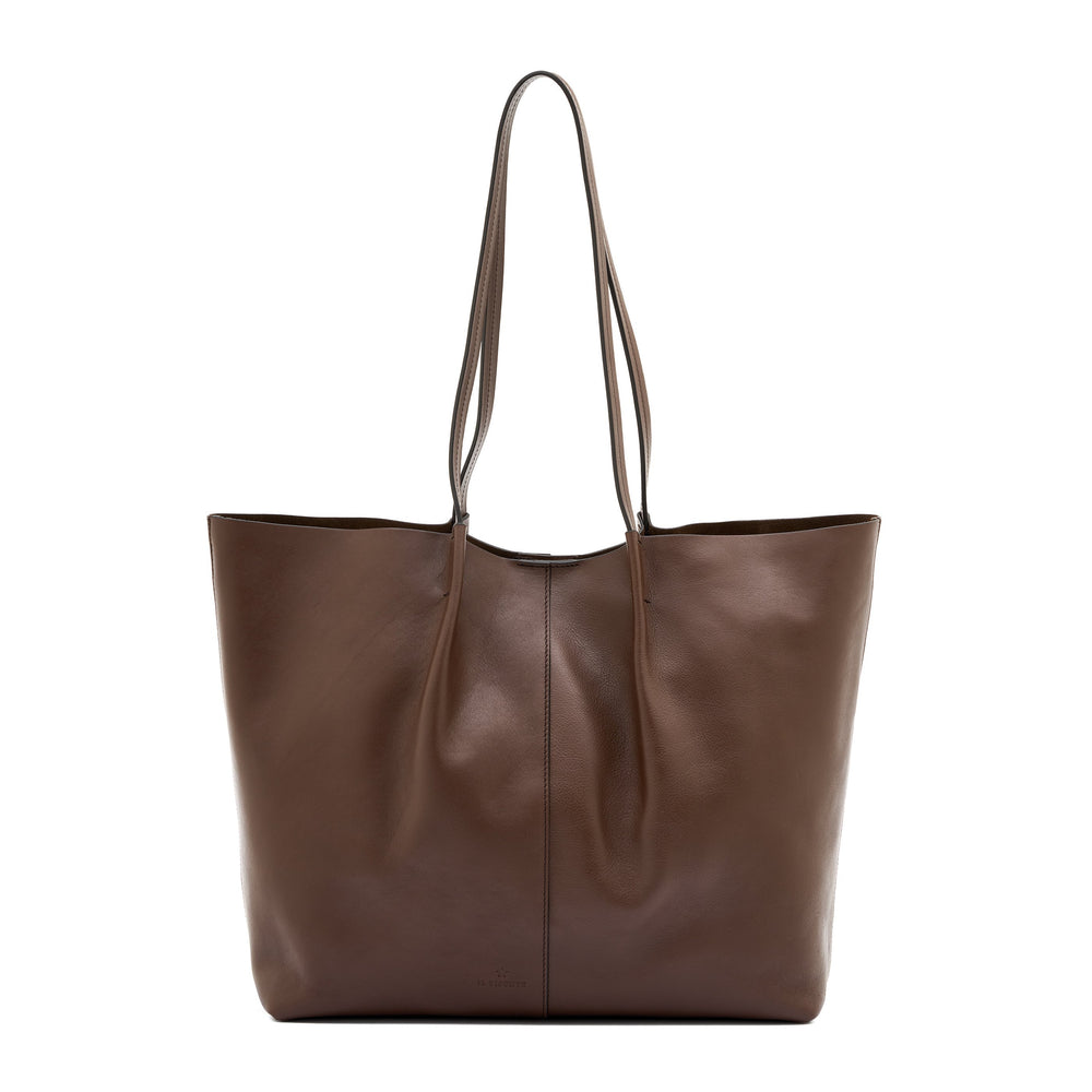 Nina | Sac fourre-tout pour femme en cuir couleur marron tabacco — 
front view
 — 1 of 6