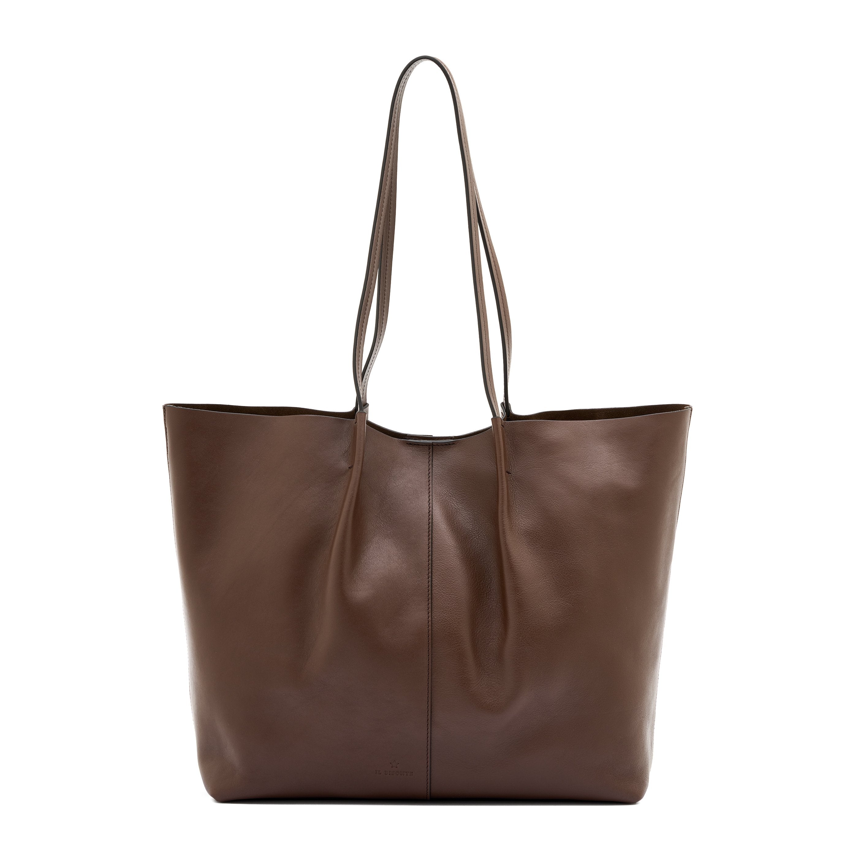 Nina | Sac fourre-tout pour femme en cuir couleur marron tabacco — 
front view
 — 1 of 8