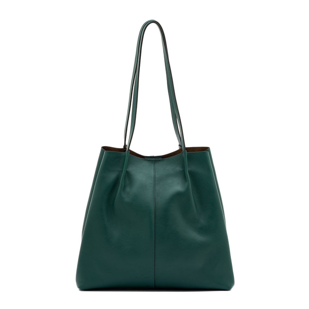Nina | Shopping da donna in pelle colore verde oleandro — 
back or detail view
 — 4 of 6