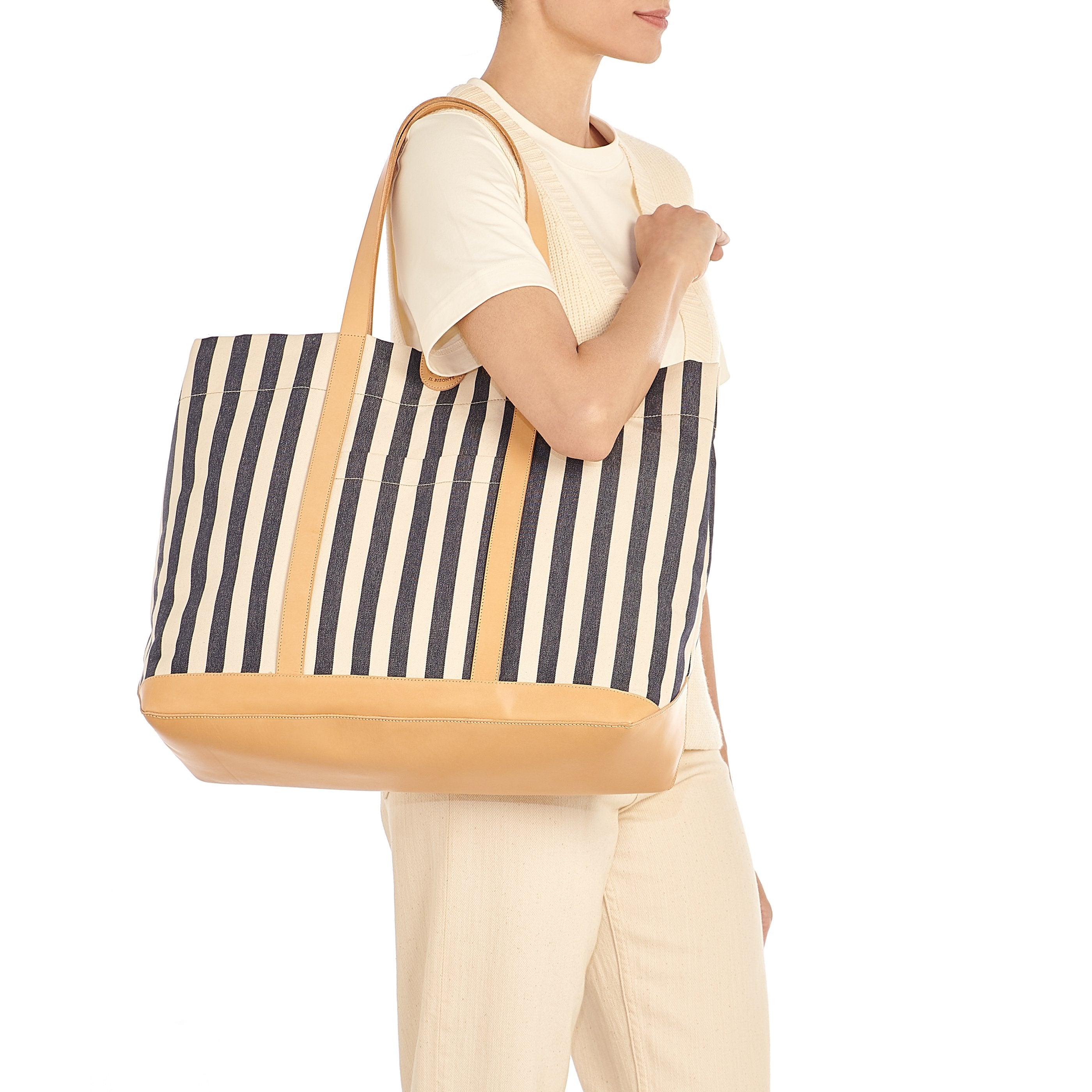 Women's tote bag in fabric color multicolor