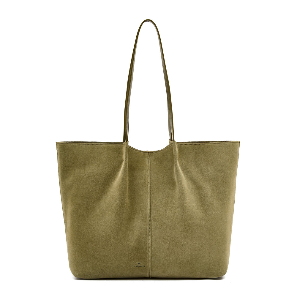 Nina | Shopping da donna in suede colore bamboo