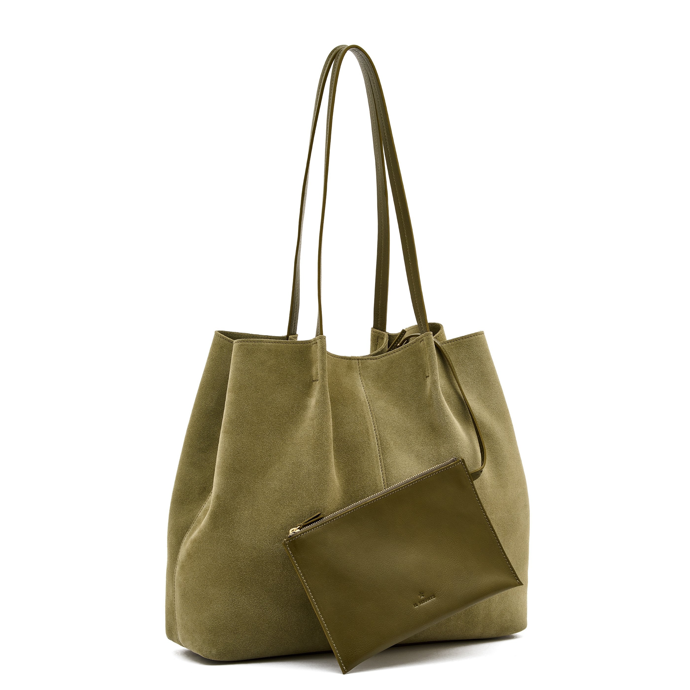 Nina | Shopping da donna in suede colore bamboo