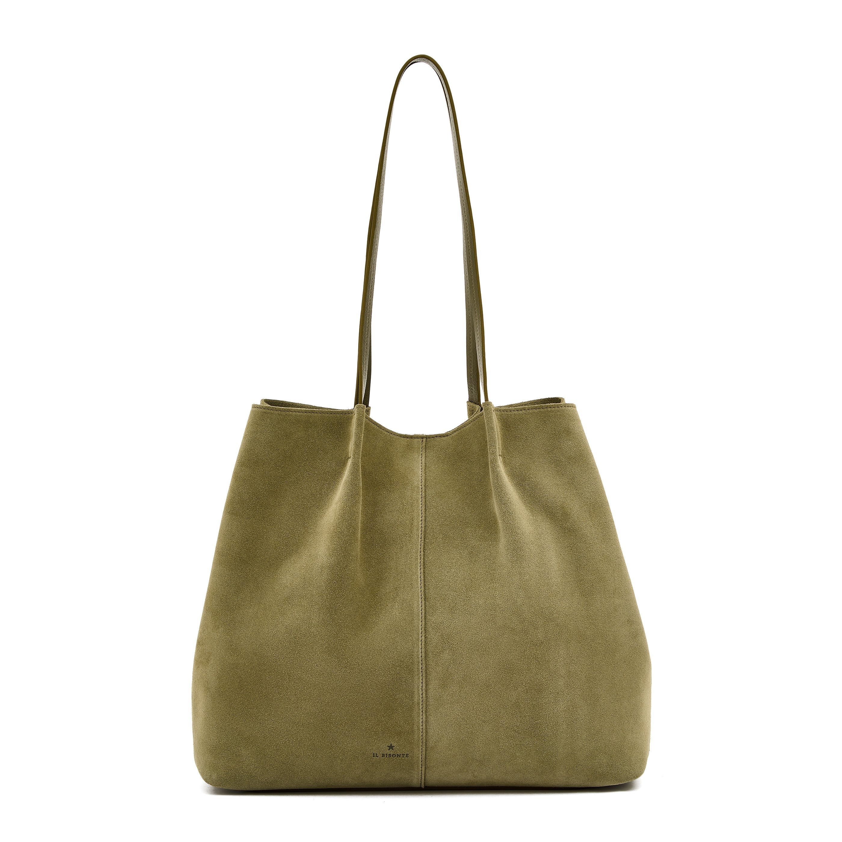 Nina | Shopping da donna in suede colore bamboo
