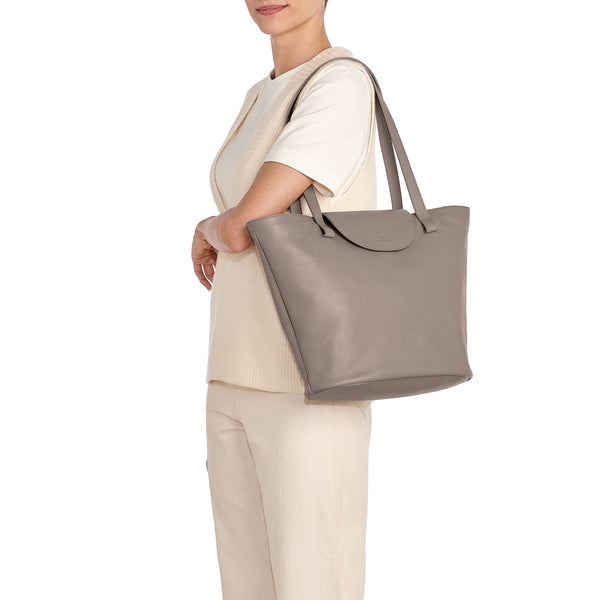 Linea 1978 | Shopping da donna in pelle colore beige vasari