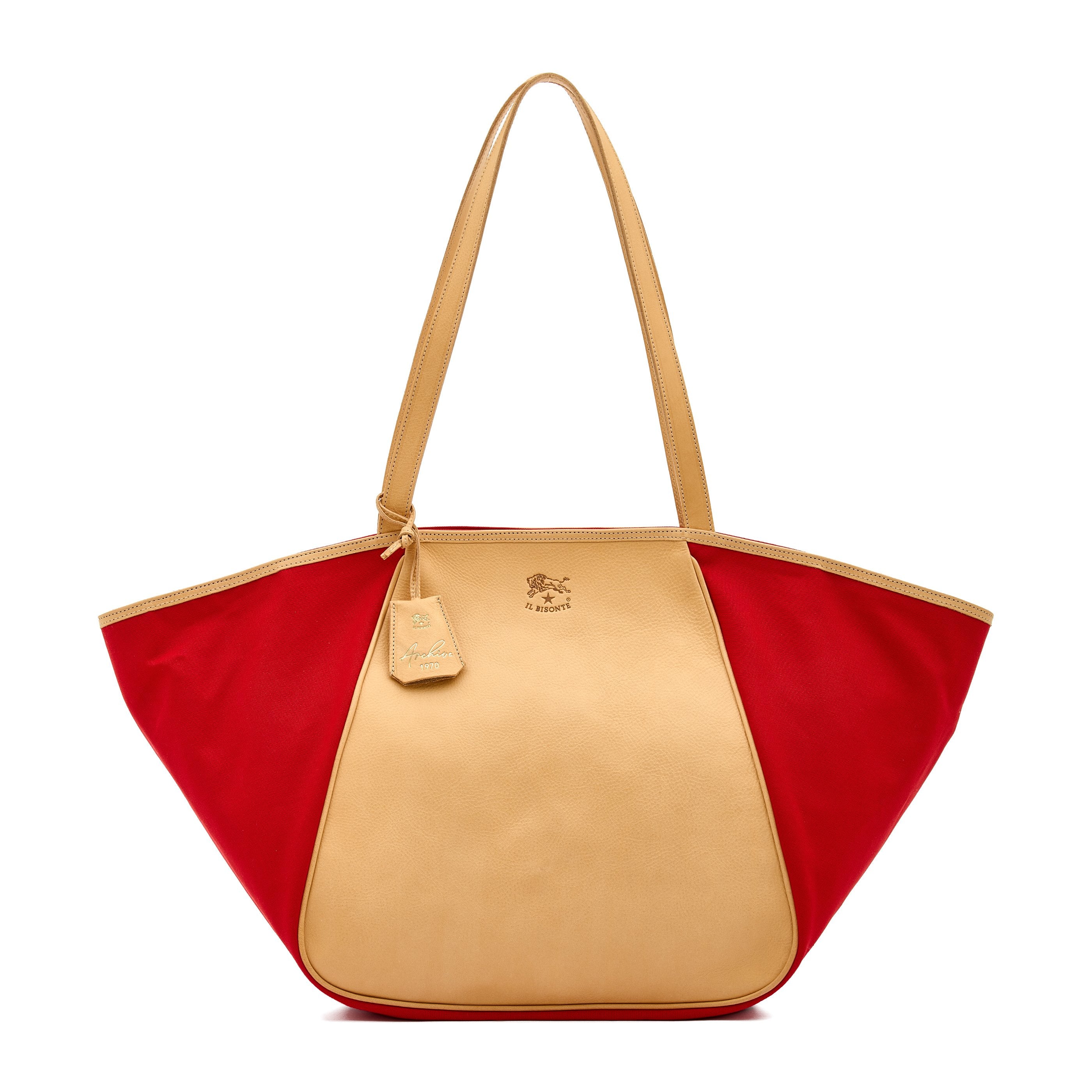 Archive 1970 | Women's tote bag in fabric color red