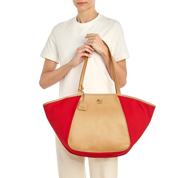 Archive 1970 | Women's tote bag in fabric color red
