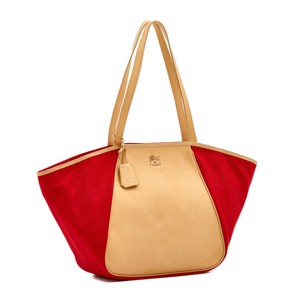 Archive 1970 | Women's tote bag in fabric color red