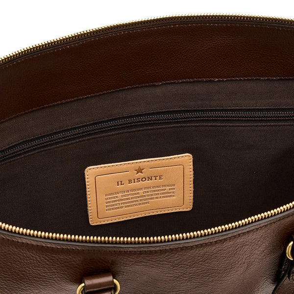 Storia | Sac fourre-tout pour femme en cuir couleur marron tabacco