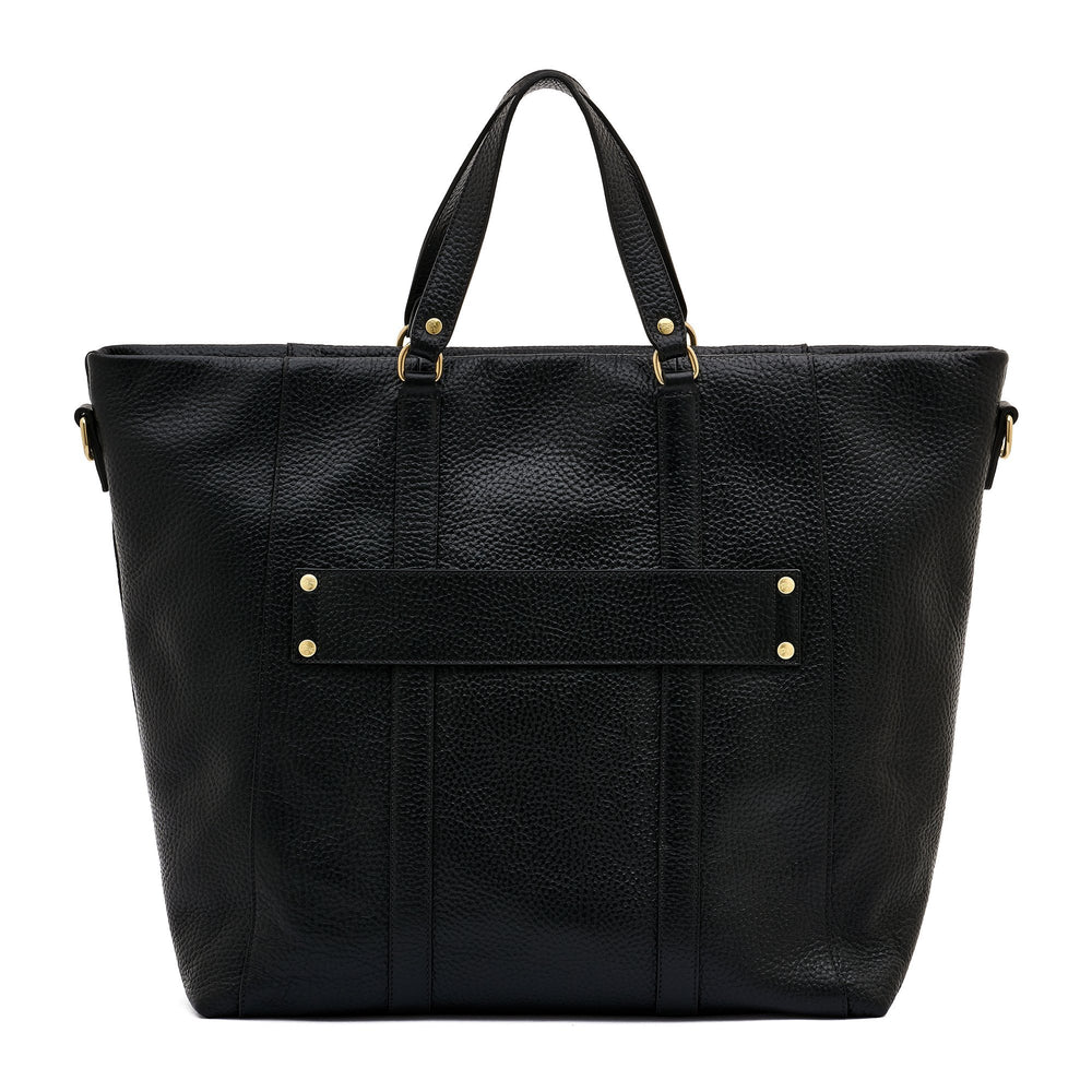 Segno | Shopping da uomo in pelle colore nero — 
back or detail view
 — 4 of 6
