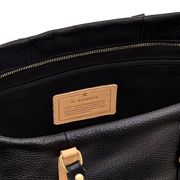 Segno | Sac fourre-tout pour homme en cuir couleur noir