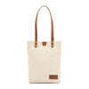 The Florentine Bag | Sac fourre-tout  couleur naturel/chocolat