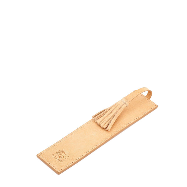 Home | Bookmark in leather color natural