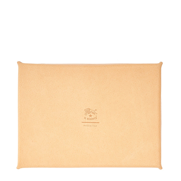 Home | Valet tray in leather color natural — 
side view

