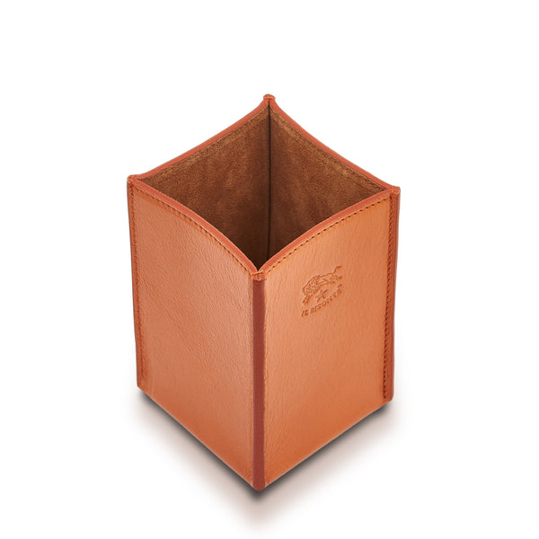 Office & business | Porte-stylos pour bureau en cuir couleur caramel