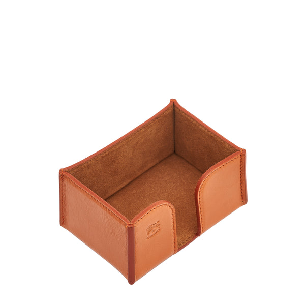 Office & business | Desk accessory in calf leather color caramel